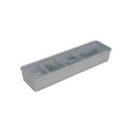 Tub Cup & Cover Gray Cup / Clear Cover Ea