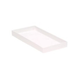 Cabinet Tray 7 7/8 in x 3 3/4 in x 3/4 in Size 19 White Ea