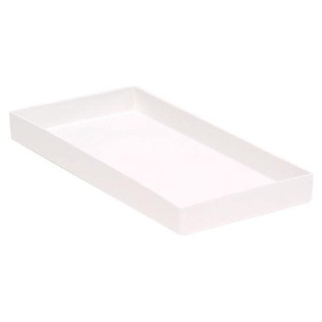 Cabinet Tray 7 7/8 in x 3 3/4 in x 3/4 in Size 19 White Ea