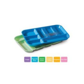 Divided Tray Size B Neon Green Ea