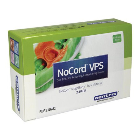 NoCord Impression Material Tray 50 mL MegaBody Refill 2/Pk