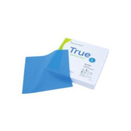 True Dental Dam Latex Rubber Dam 5 in x 5 in Hvy Ga Bl Unflvrd Unscntd 52/Bx