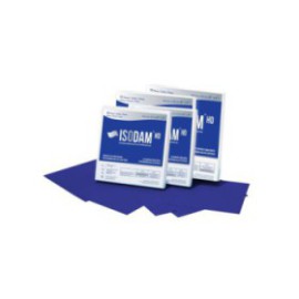 Isodam HD Latex-Free Rubber Dam 5 in x 5 in Med Ga LtBlu Unflvrd Unscntd 20/Pk