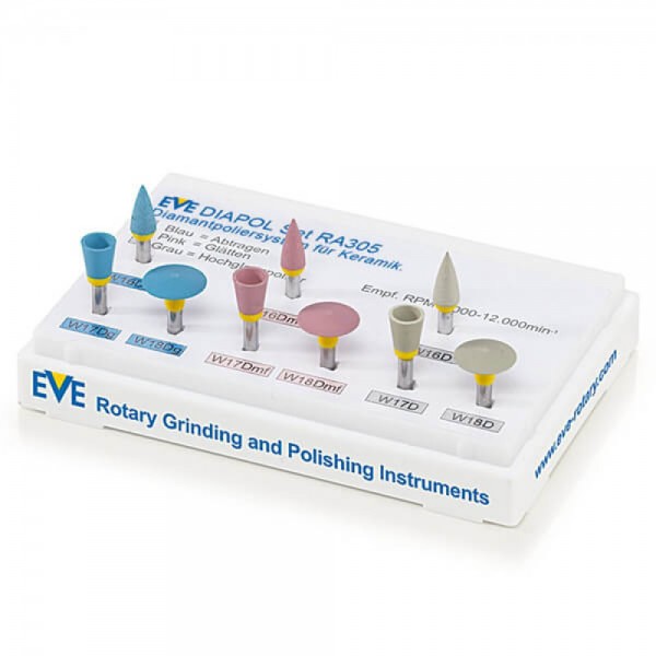 DIAPOL Porcelain Polishing, RA, 9 Pieces
