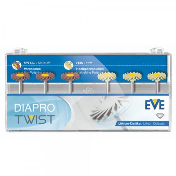 DIAPRO TWIST, Lithium Disilicate Polishing, RA, 6 Piece
