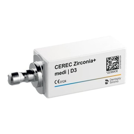 CEREC Zirconia+ Milling Blocks Medi D3 For CEREC 3/Bx