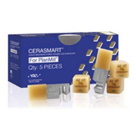 CERASMART LT Milling Blocks 12 Bleach For PlanMill 5/Pk