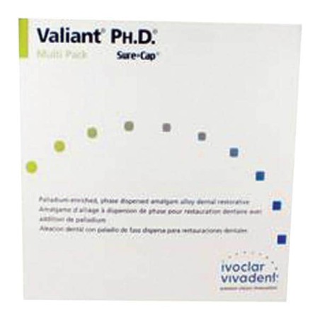 Valiant Ph.D SureCap Alloy Capsules Triple Spill Regular Set 500/Bx