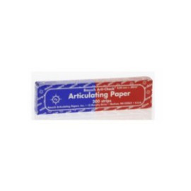 Articulating Paper Strips Straight Micro Thin Blue / Red Booklet 200/Bx