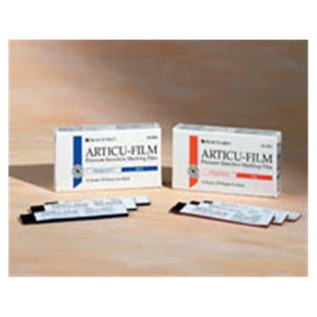 Articu-Film Articulating Film Strips Red 2Sd Strp Bklt 25 Sheets/Book 18Bks/Bx