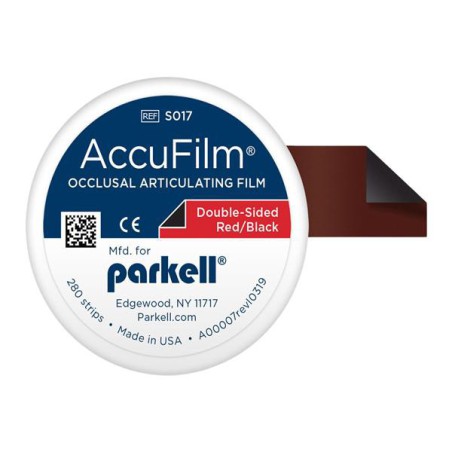 AccuFilm II Articulating Film Black / Red Double Sided Pre-Cut Strips Pk