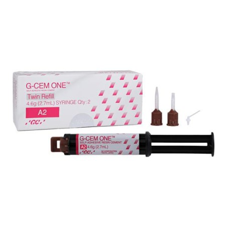 G-CEM One Universal Resin Cement A2 4.6 Gm Twin Refill 2/Pk