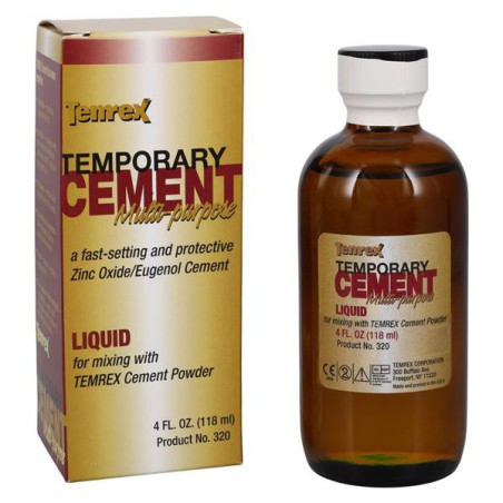 Temrex Liquid Temporary Cement Refill 4oz/Bt