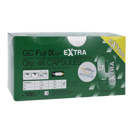 GC Fuji IX GP EXTRA Glass Ionomer Capsule B3 Refill 48/Bx