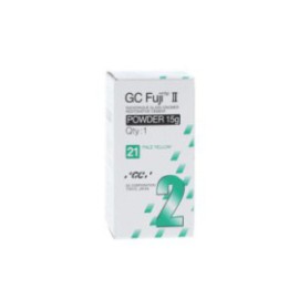 GC Fuji II Glass Ionomer Powder 22 Yellow Brown Refill 15gm/Ea