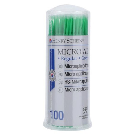 Bendable Micro Applicator Regular Green 100/Pk