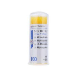 Bendable Micro Applicator Fine Yellow 100/Pk