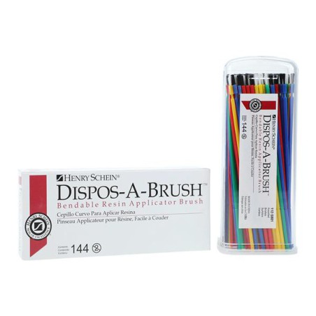 Dispos-a-Brush Bendable Brushes Assorted Assorted Bristles 144/Bx