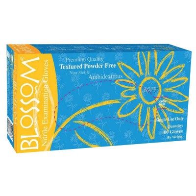 Powder Free Nitrile Exam Gloves, Medium (Light Blue), PK/100