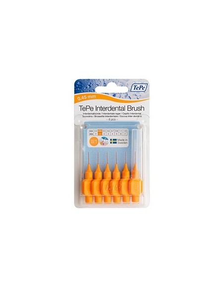 TePe Interdental Brush –Orange – 0.45mm 6pcs