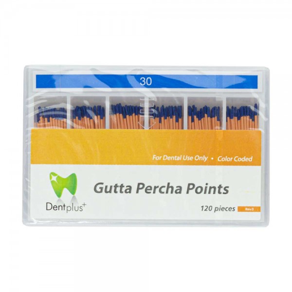Dentplus Gutta Percha Points, No. 50, PK/120