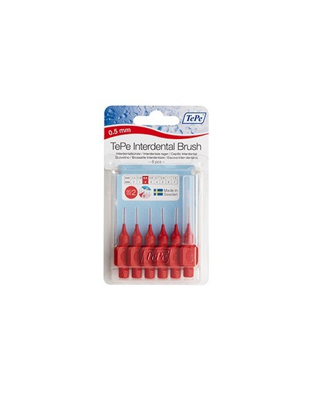 TePe Interdental Brush –Red – 0.5 mm 6pcs