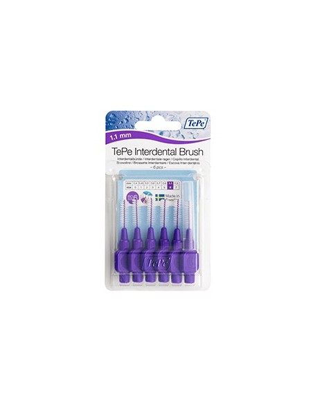 TePe Interdental Brush – Purple – 1.1mm 6pcs