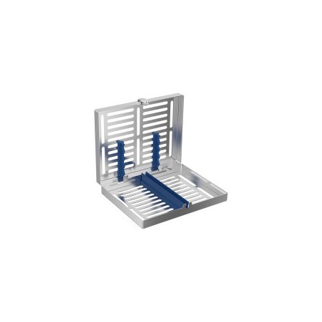 S.S. Tray for 5 Instruments, Blue