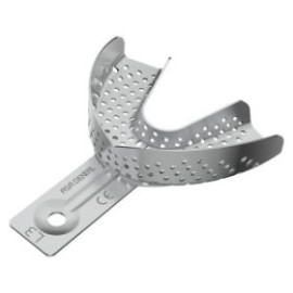 Aluminium Perforated Lower Impression Tray, Small, Without Rim