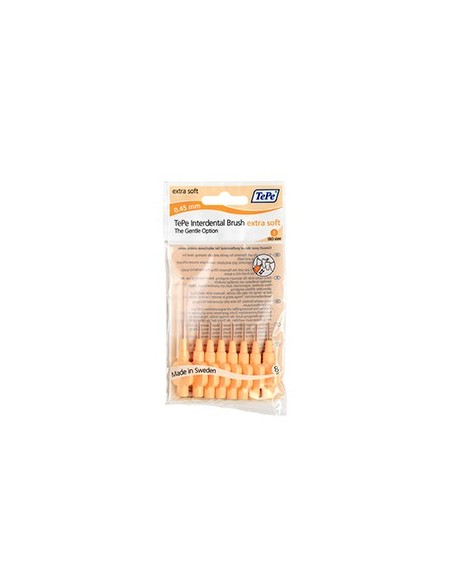 TePe Interdental Brush x-soft – Orange – 0.45mm 8pcs