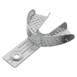 Aluminium Perforated Lower Impression Tray, X Small, Without Rim