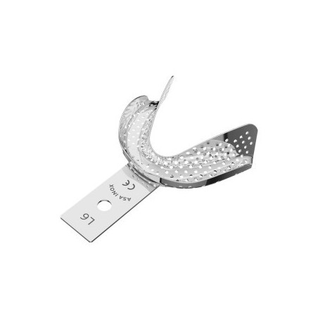 S.S. Perforated Impression Tray Edentulous XL Lower