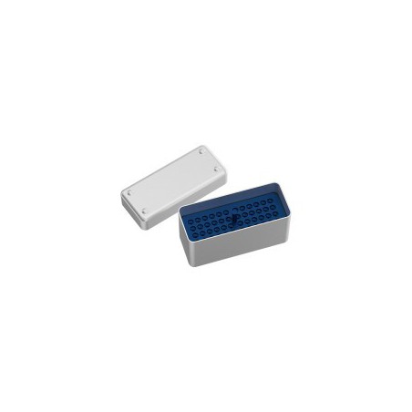 Mini Aluminium Endodontic Files Storage Box with Lid, Blue