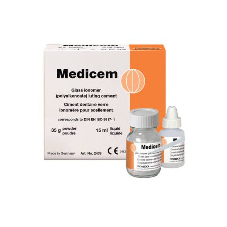 Medicem, Glass Ionomer Luting Cement, Powder + Liquid