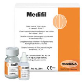 Medifil, Glass Ionomer Filling Cement, A2, Powder + Liquid