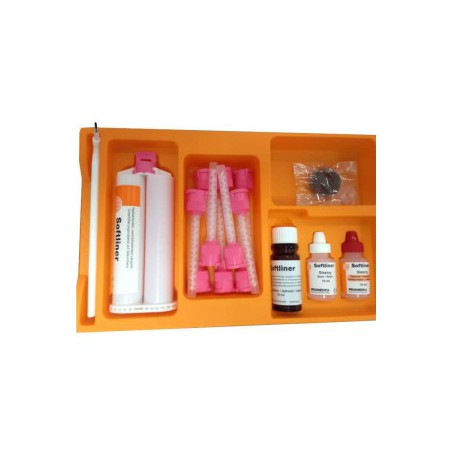 Softliner, Silicone-based Soft Denture Relining Material Kit