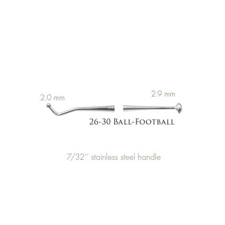 Composite Burnisher 26/30 Ball/Football, Posterior, Standard