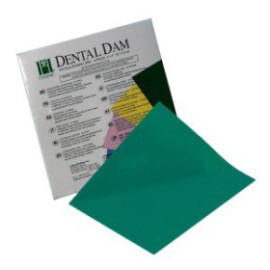 Hygenic Dental Dam 6"X6" Thin, Green