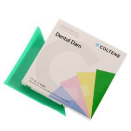 HYGENIC Dental Dam, Ready Cut, Medium, 6"x6" Size, Green