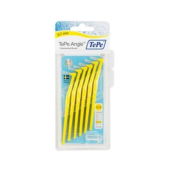 TePe Angle Interdental Brush – Yellow – 0.7mm 6pcs