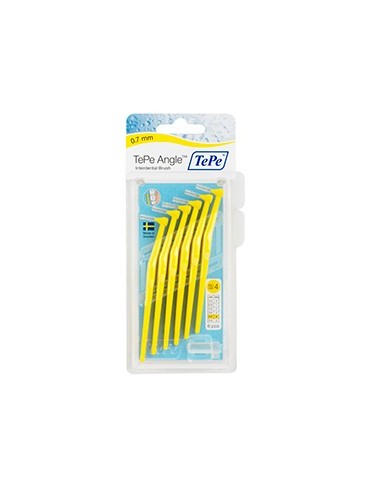 TePe Angle Interdental Brush – Yellow – 0.7mm 6pcs