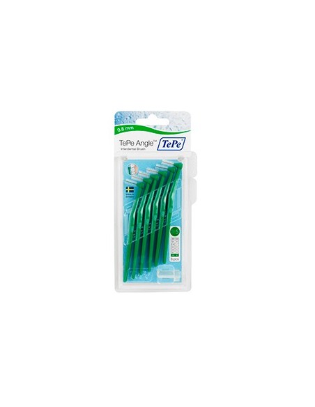 TePe Angle Interdental Brush – Green – 0.8mm 6pcs