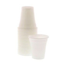 Monoart Plastic Cups, 166cc, Color White, PK/100