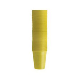 Monoart Plastic Cups, 200cc, Color Yellow, PK/100