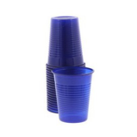 Monoart Plastic Cups, 200cc, Color Blue, PK/100