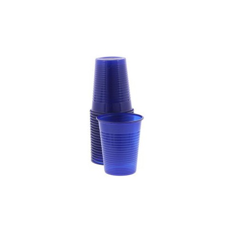 Monoart Plastic Cups, 200cc, Color Blue, PK/100