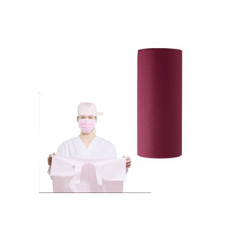 Monoart Paper/Plastic Apron PG30, Burgundy, Roll/80