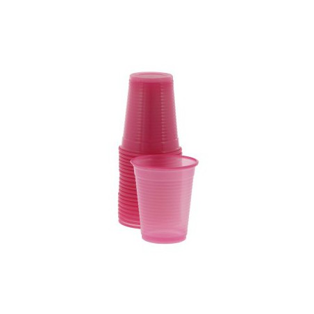 Monoart Plastic Cups, 200cc, Color Fuchsia, PK/100