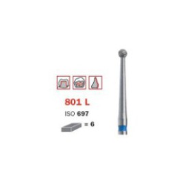 Diamond Bur, FG 014, Medium, Round Long Neck ISO No.697