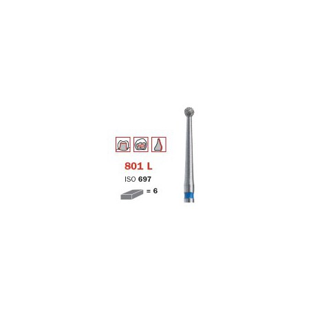 Diamond Bur, FG 014, Medium, Round Long Neck ISO No.697